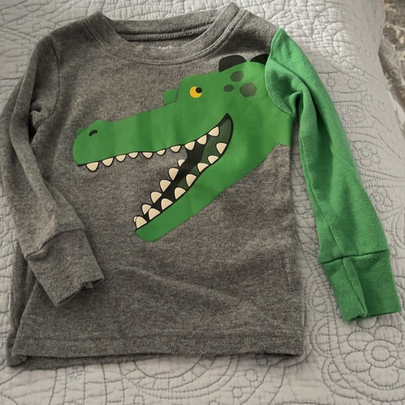 18 months long sleeve shirt gray and green 🐊 alligator - Picture 2 of 3